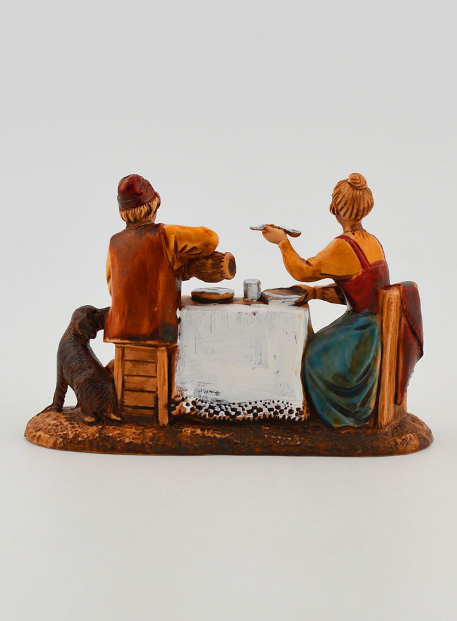 Figuras de pareja sentadas en la mesa - 6 cm (pic 4)