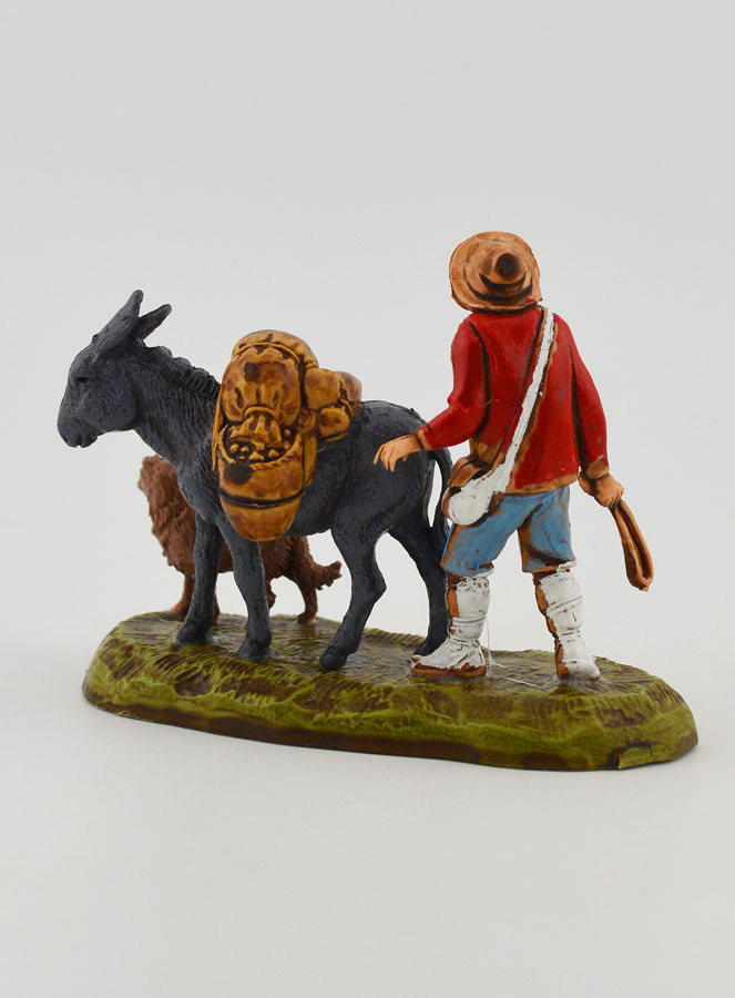 Figura de hombre con su mula - 6 cm (pic 4)