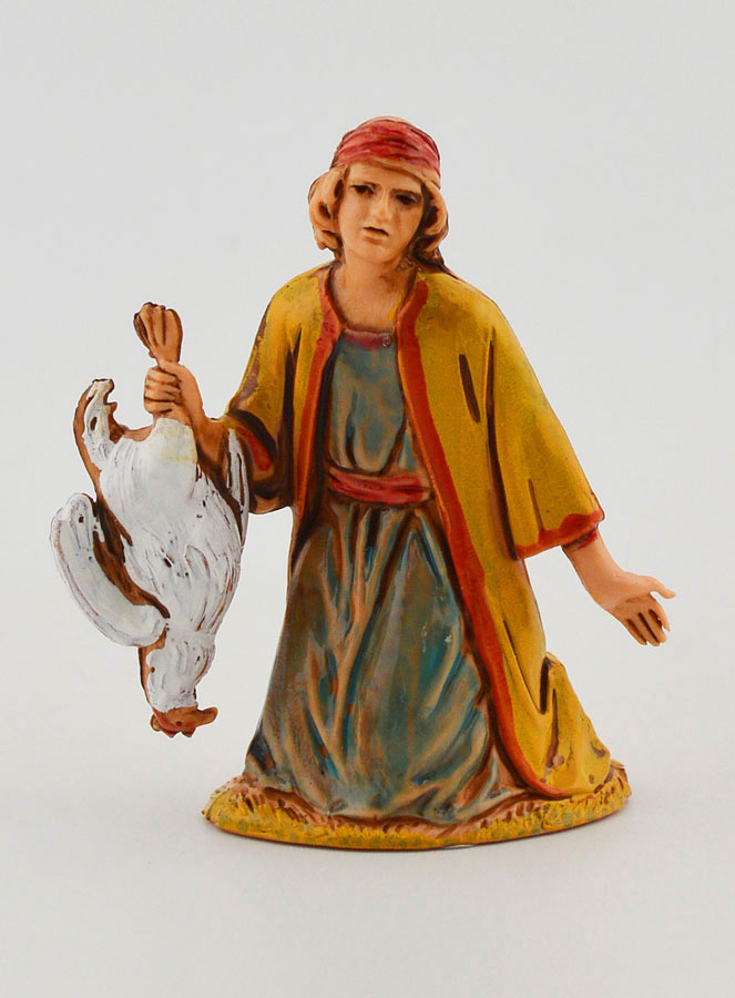 Figura de hombre con un pollo - 6 cm (pic 1)