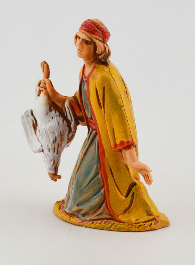 Figura de hombre con un pollo - 6 cm (pic 2)