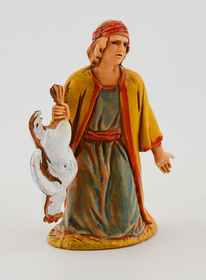 Figura de hombre con un pollo - 6 cm (pic 3)