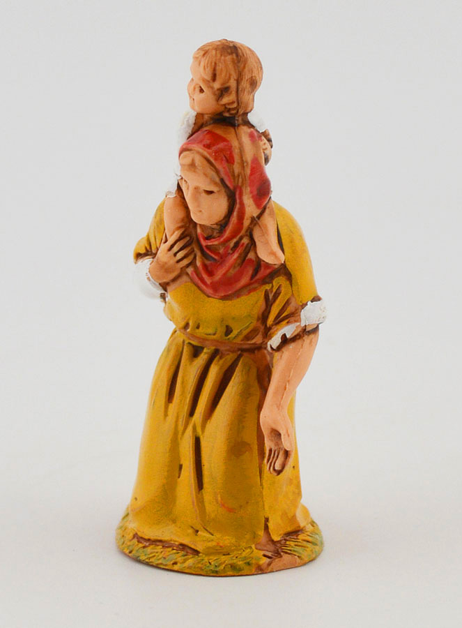 Figura de belén 'Mendiga con su hijo' - 6 cm (pic 2)