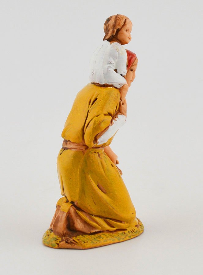Figura de belén 'Mendiga con su hijo' - 6 cm (pic 3)