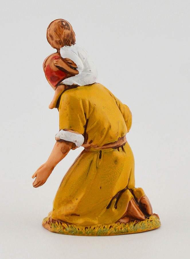 Figura de belén 'Mendiga con su hijo' - 6 cm (pic 4)