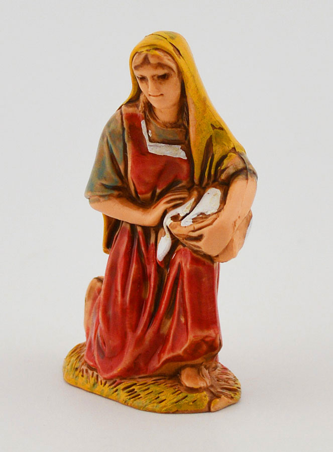 Figura de lavandera con cesta de ropa - 6 cm (pic 2)