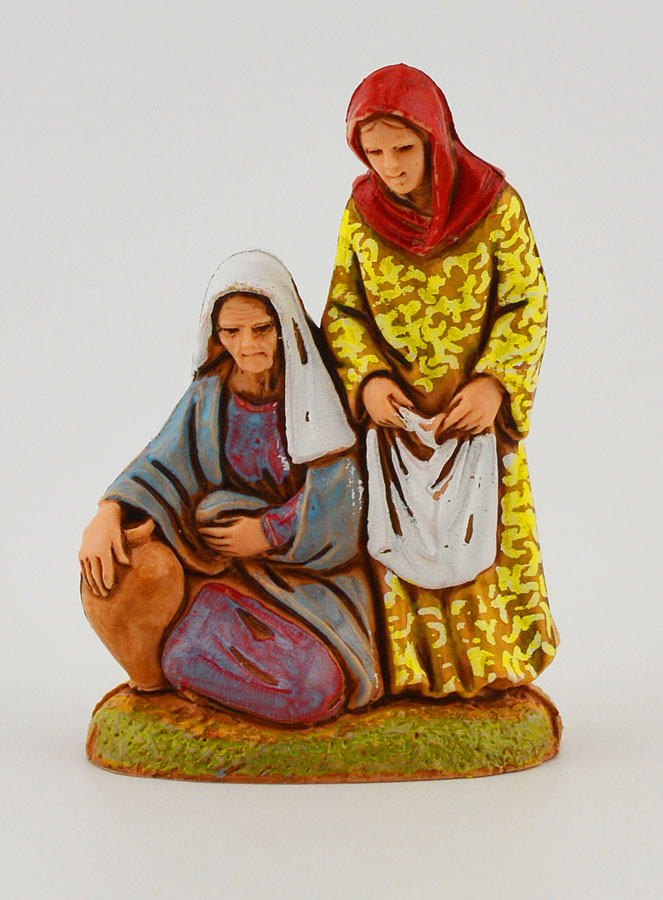 Figura de belén 'Mujer con ánfora y ropa' - 6 cm (pic 1)