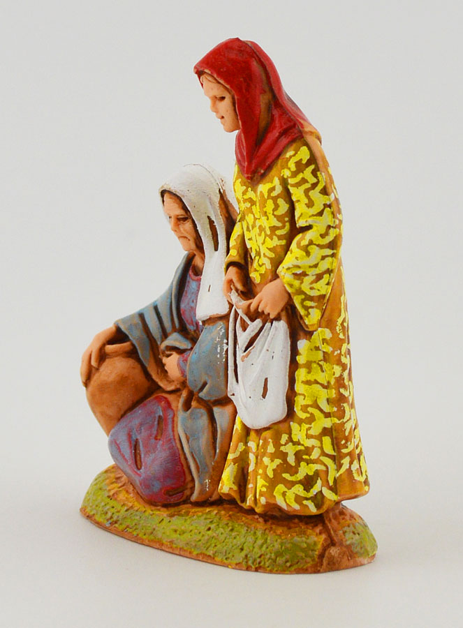 Figura de belén 'Mujer con ánfora y ropa' - 6 cm (pic 2)