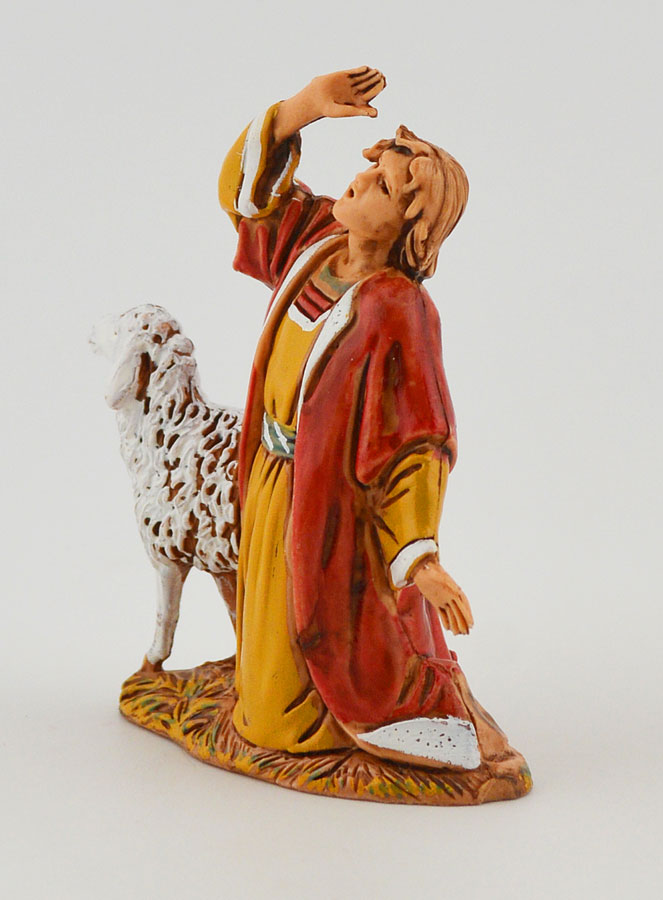Figura de pastor reuniendo a su rebaño - 6 cm (pic 2)
