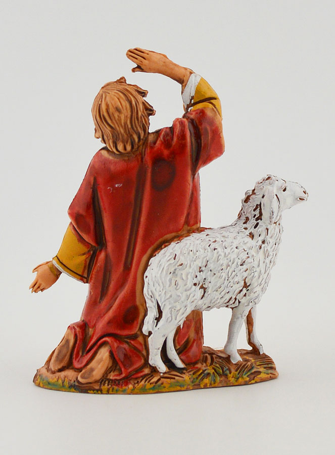 Figura de pastor reuniendo a su rebaño - 6 cm (pic 4)
