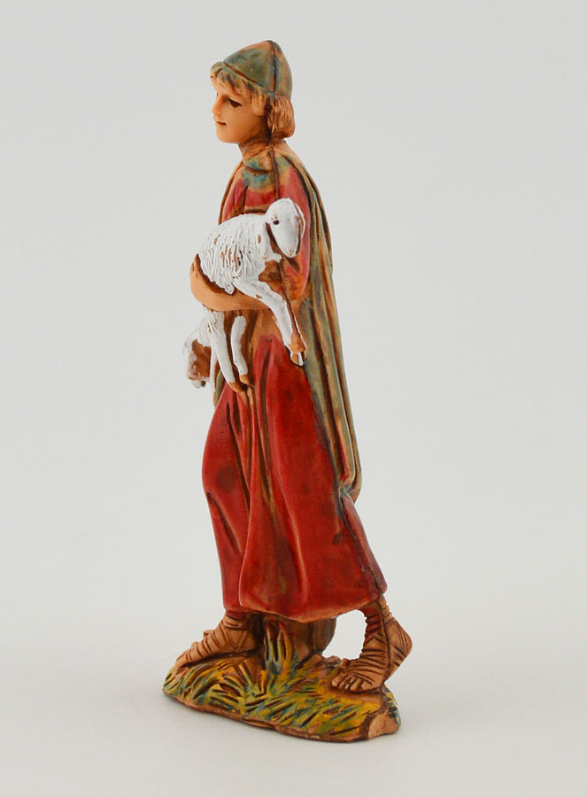 Figura de pastor cargando sus corderos - 6 cm (pic 2)