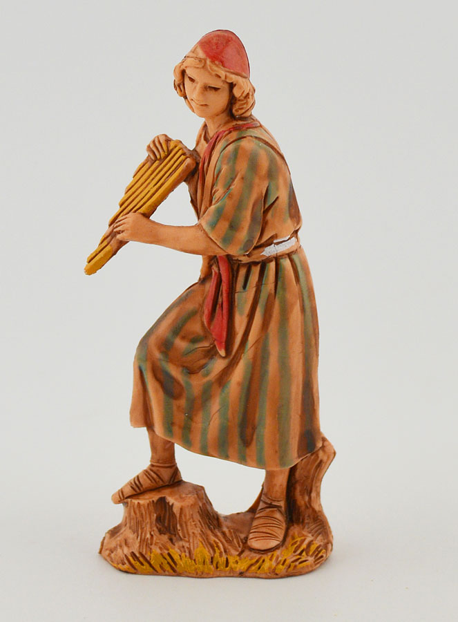 Figura de pastor tocando la flauta de Pan - 6 cm (pic 1)