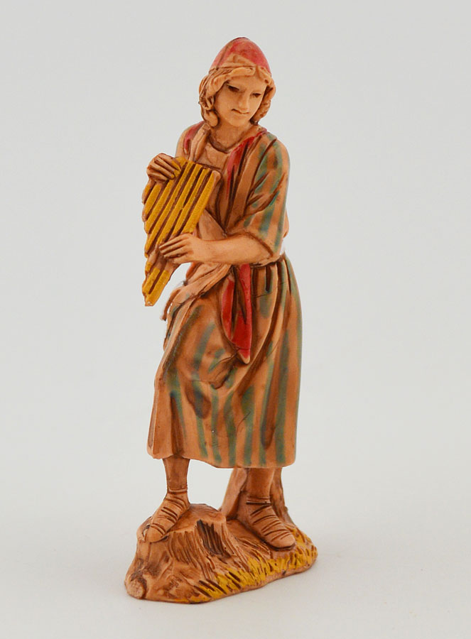 Figura de pastor tocando la flauta de Pan - 6 cm (pic 3)