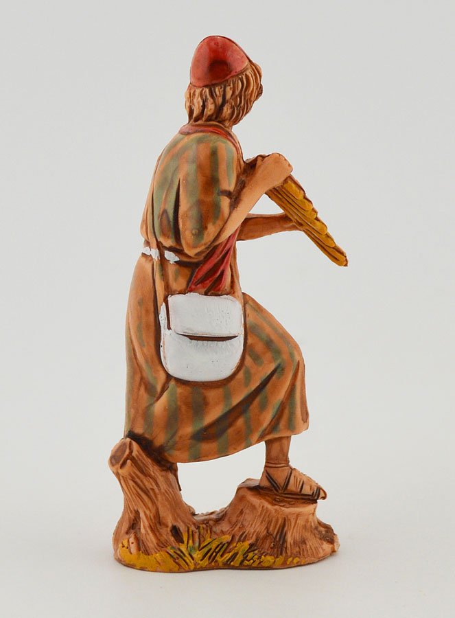 Figura de pastor tocando la flauta de Pan - 6 cm (pic 4)