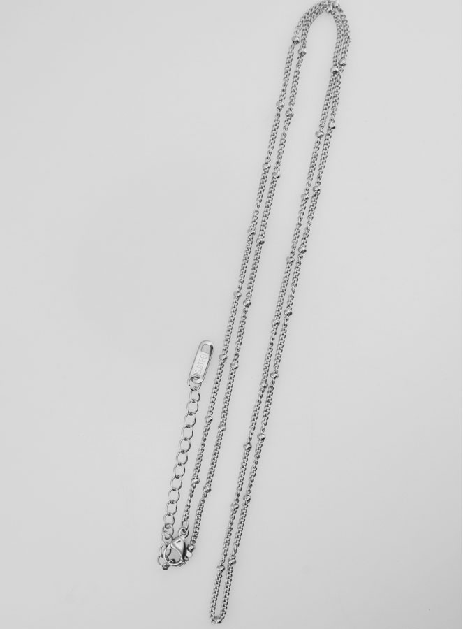 Cadena en acero inoxidable con eslabones y bolas - 60 cm (pic 2)