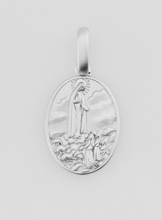 Medalla de Nuestra Señora de Fátima en plata - 16 mm (pic 1)