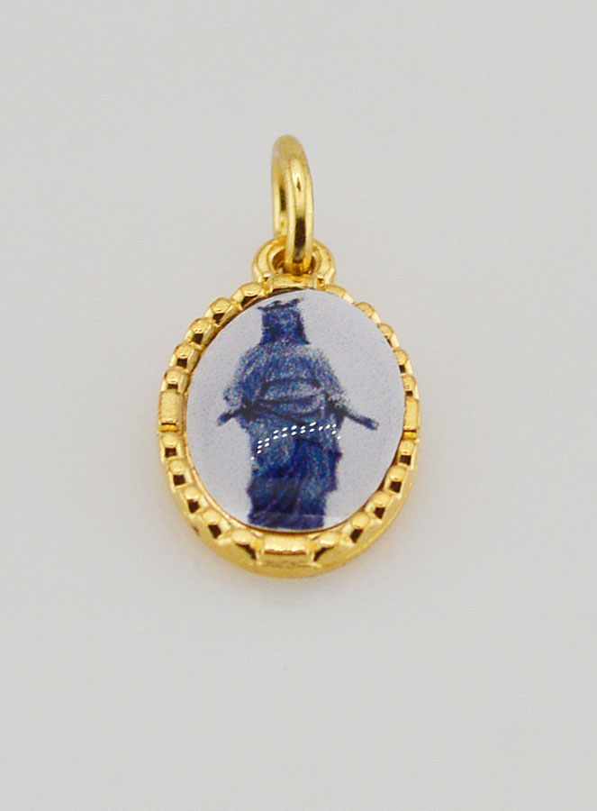 Medalla con borde trenzado de 15 mm - Virgen Negra (pic 2)