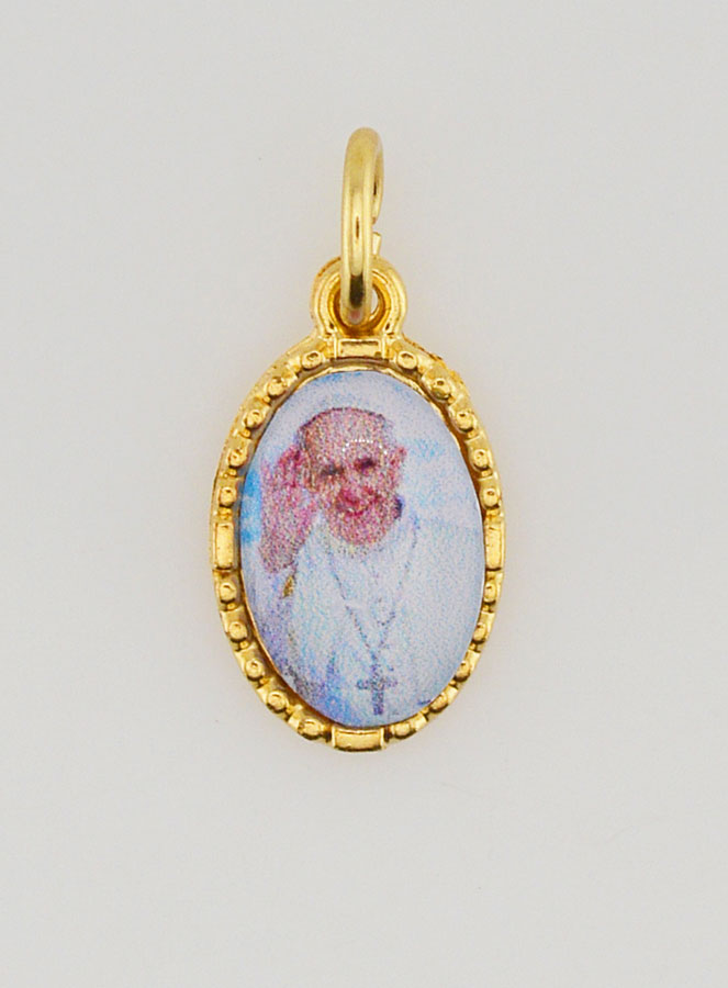 Medalla con borde trenzado de 15 mm - Papa Francisco (pic 1)