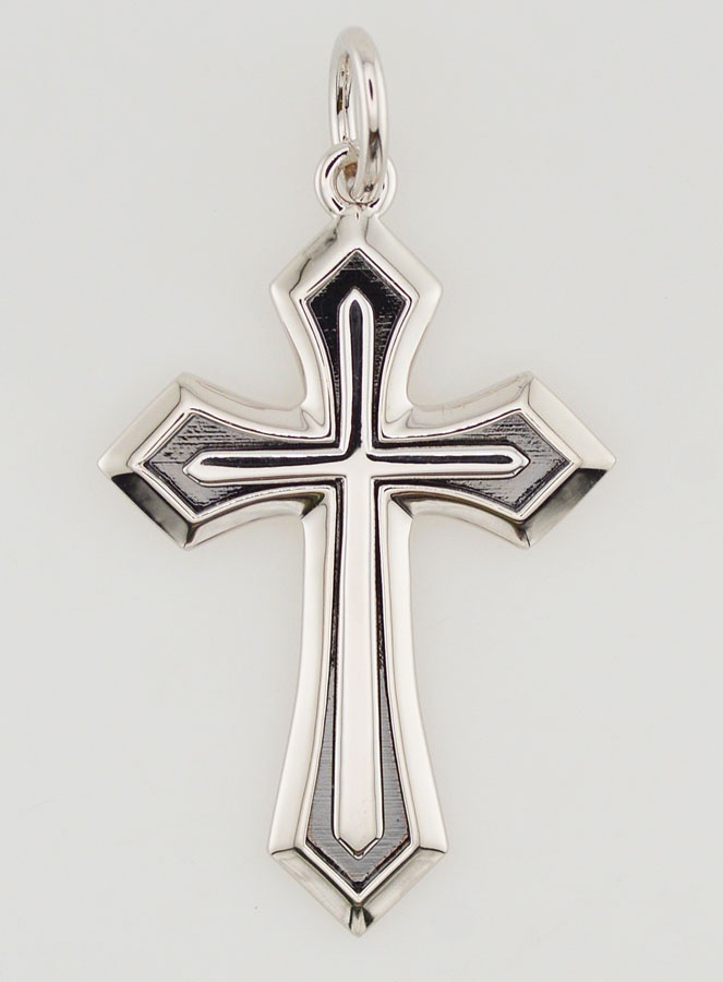Colgante de cruz gótica - 4 cm (pic 1)
