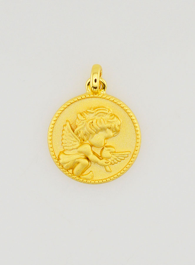 Medalha de Batismo Anjo da Guarda - 12mm (pic 1)