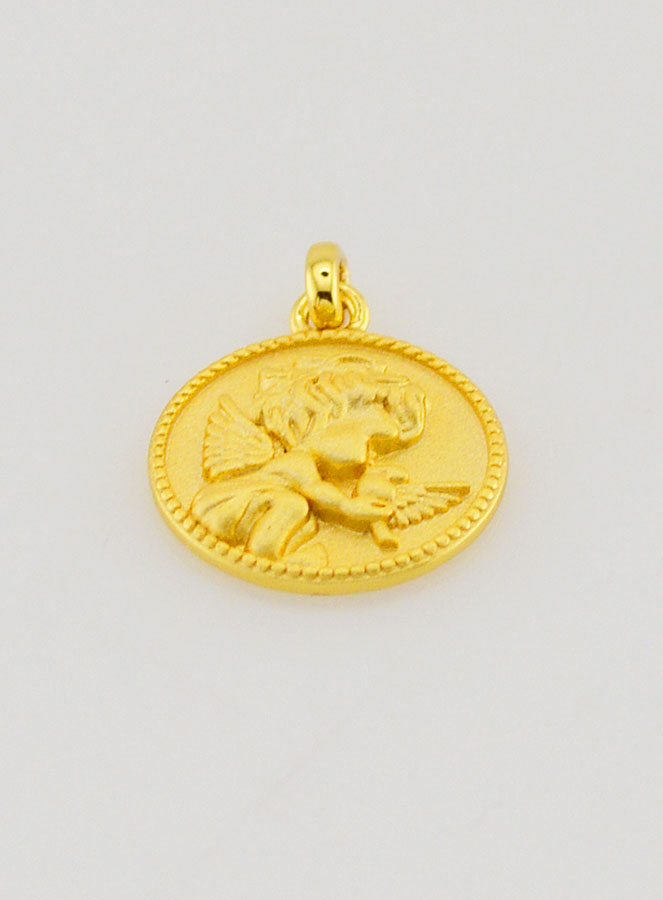 Medalha de Batismo Anjo da Guarda - 12mm (pic 2)