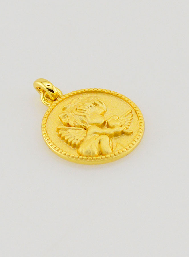 Medalha de Batismo Anjo da Guarda - 12mm (pic 3)