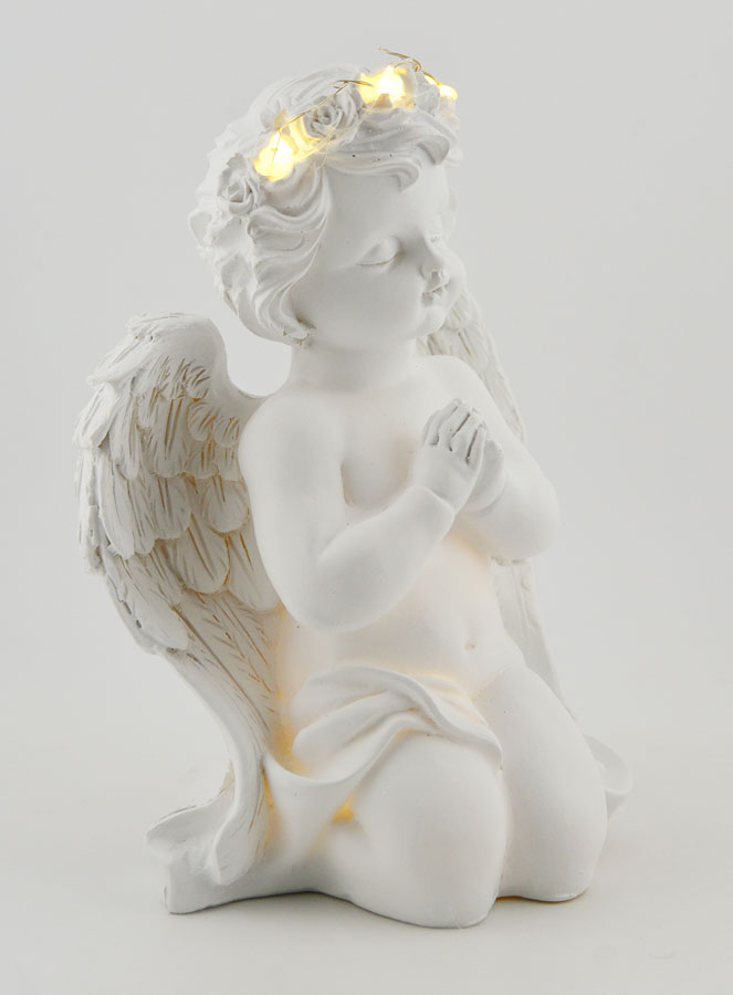 Ángel luminoso en oración - 16 cm (pic 3)