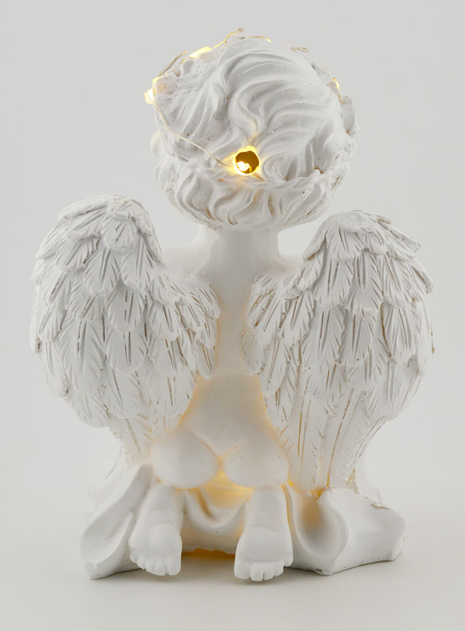 Ángel luminoso en oración - 16 cm (pic 4)