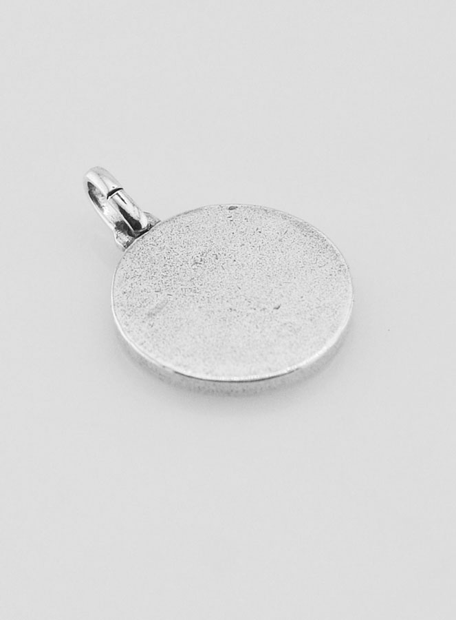 Medalla del Espíritu Santo en plata 925 chapada - 15 mm (pic 4)