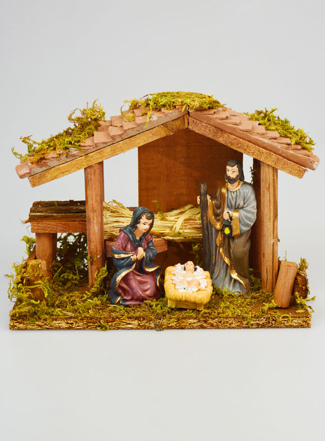 Presépio de Natal Cena da Natividade 3 Figuras Provençais - 15cm (pic 1)
