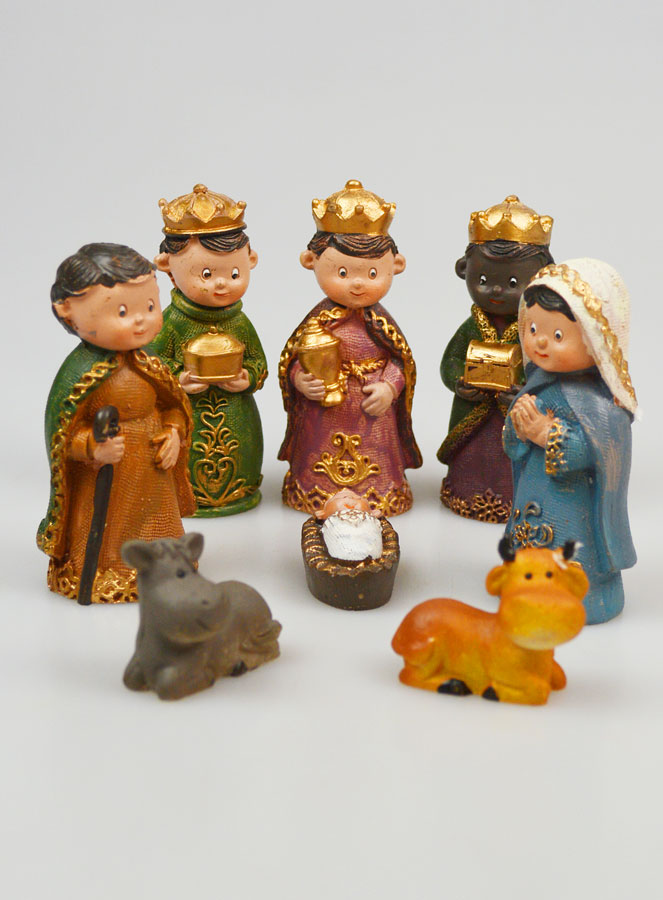 Presépio de Natal 8 Figuras Provençais - 8cm (pic 1)