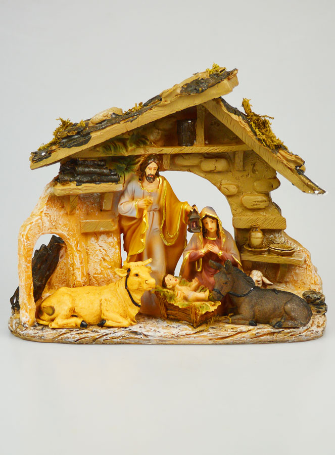 Presépio de Natal Cena Natividade 5 Figuras Provençais - 30cm (pic 1)