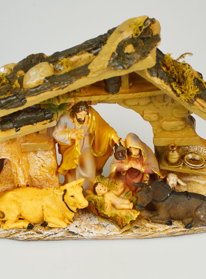 Presépio de Natal Cena Natividade 5 Figuras Provençais - 30cm (pic 2)