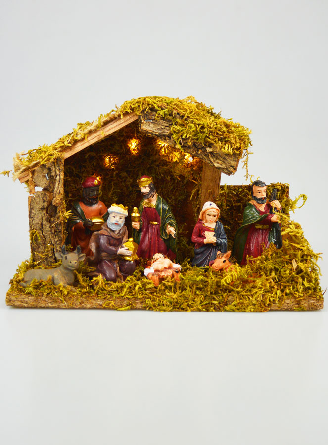 Presépio de Natal Luminoso 7 Figuras Provençais - 20cm (pic 1)