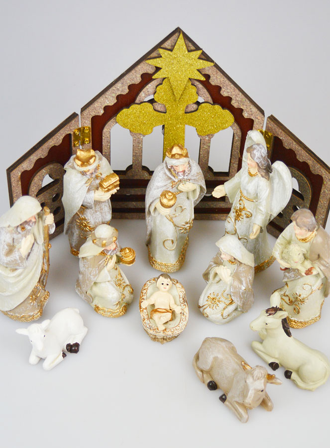Presépio de Natal Cena 11 Figuras Provençais - 25cm (pic 2)