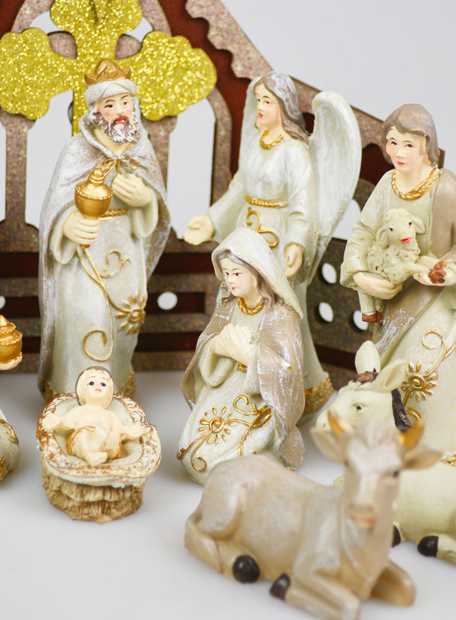 Presépio de Natal Cena 11 Figuras Provençais - 25cm (pic 4)