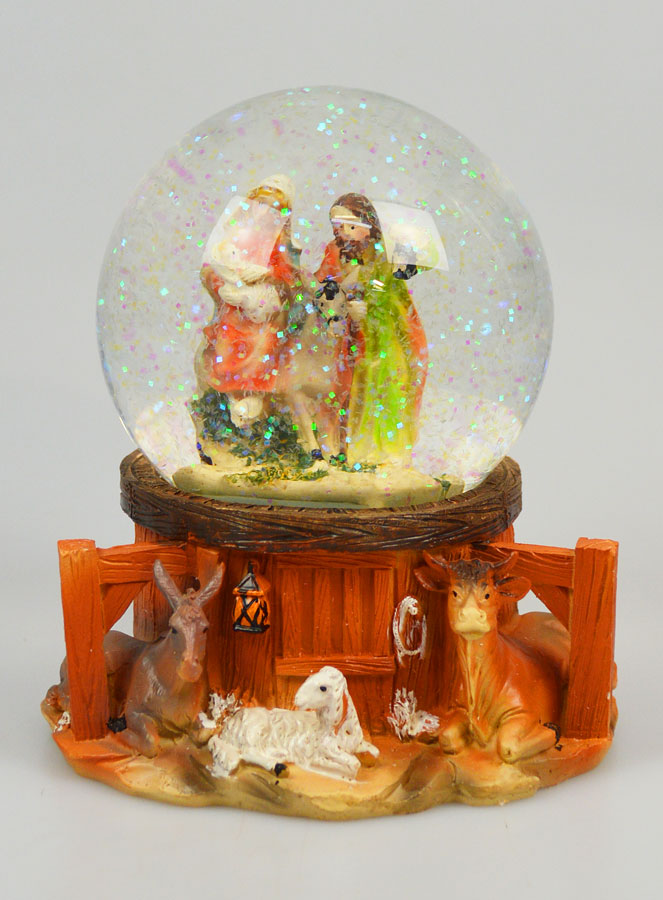 Presépio de Natal Bola de Vidro 10cm - Natividade (pic 1)
