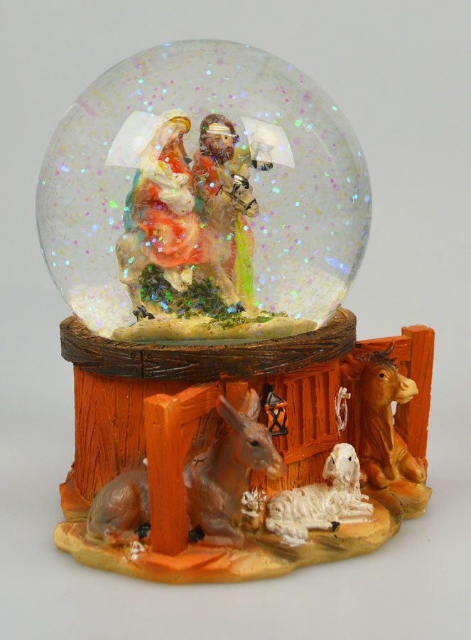 Presépio de Natal Bola de Vidro 10cm - Natividade (pic 4)