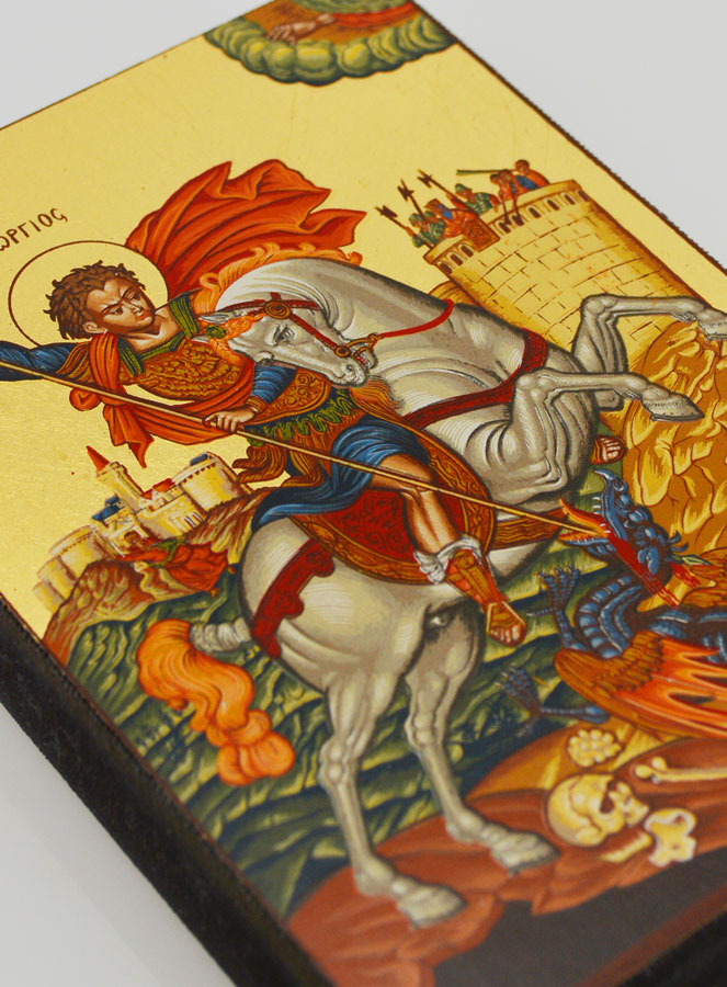 Icono San Jorge - 12 cm (pic 3)