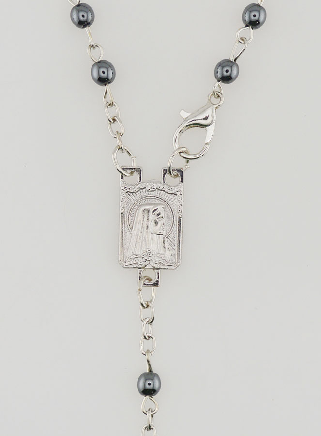 Collar Rosario Negro de Lourdes (pic 4)