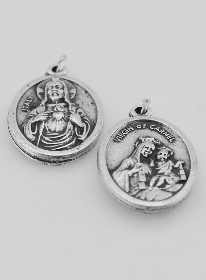 Medalha Religiosa do Escapulário Prateada (pic 4)