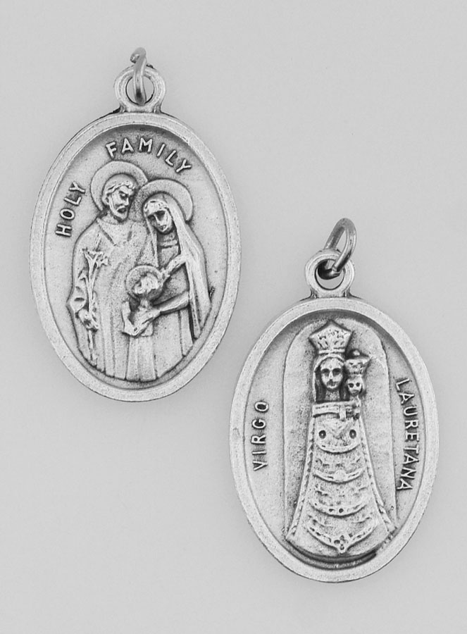 Medalla Religiosa Sagrada Familia Plateada (pic 2)
