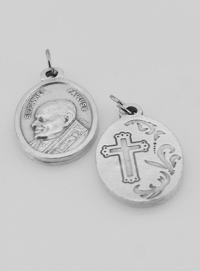 Medalha Religiosa Papa Beato João Paulo II Prateada (pic 4)