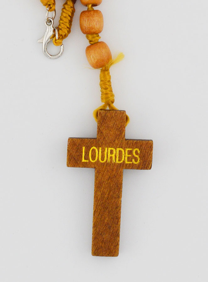Rosario de Madera Imagen Corazón de Lourdes (pic 4)