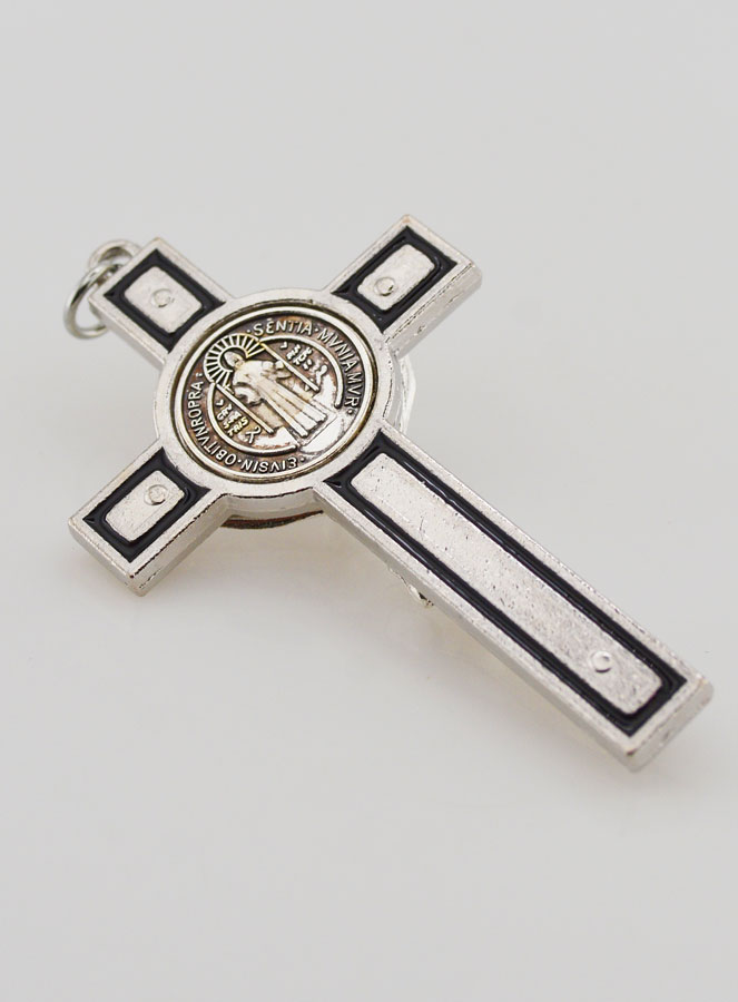 Cruz de San Benito Negra en Metal (pic 4)