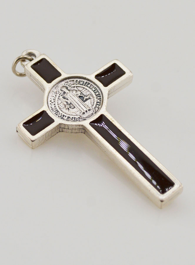 Colgante Cruz de San Benito Marrón 5 cm (pic 4)