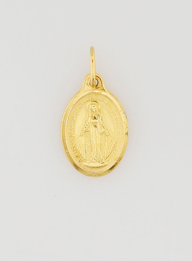 Medalha Milagrosa Dourada 13mm (pic 3)