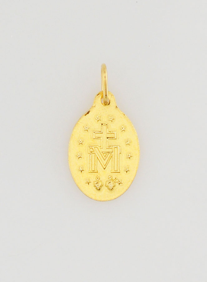 Medalha Milagrosa Dourada 13mm (pic 4)