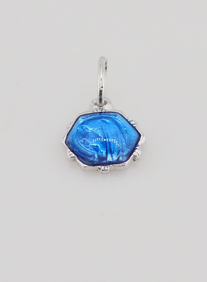 Medalla Virgen María - Azul (pic 2)