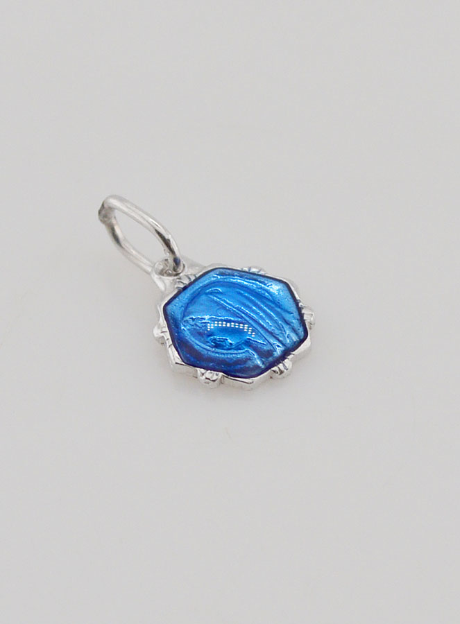 Medalla Virgen María - Azul (pic 3)