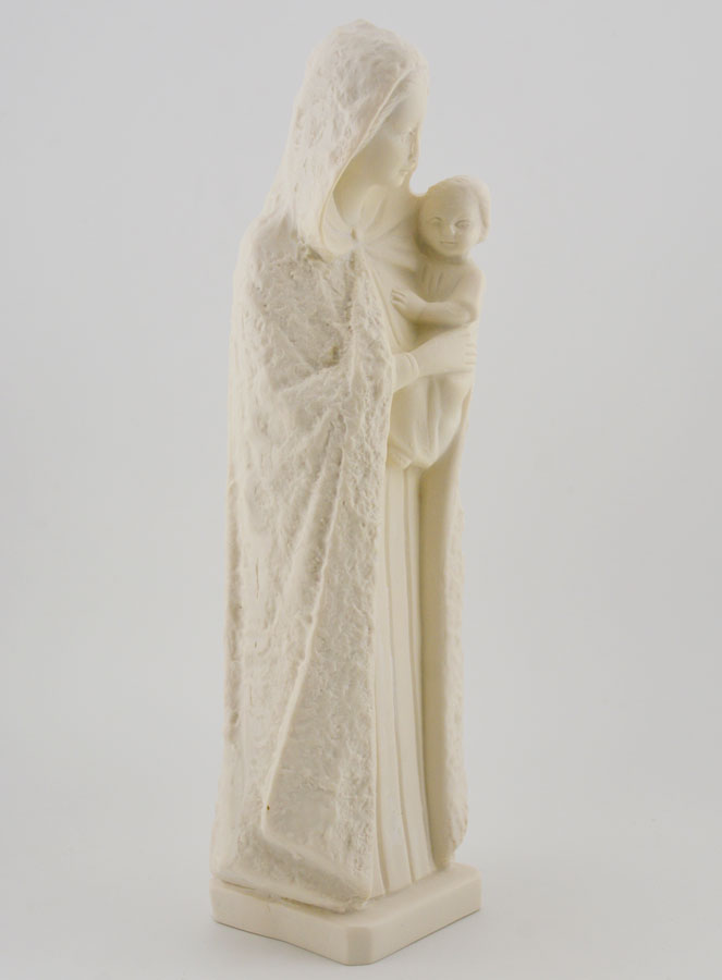 Estátua da Virgem Maria com Manto tom Marfim (pic 3)